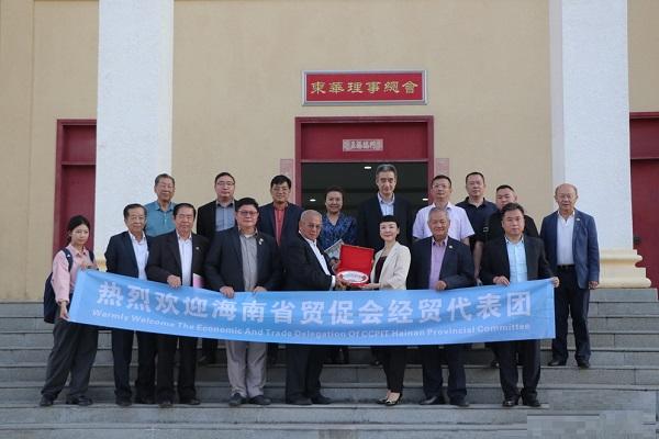 中国海南经贸考察团再次拜访柬华理事总会